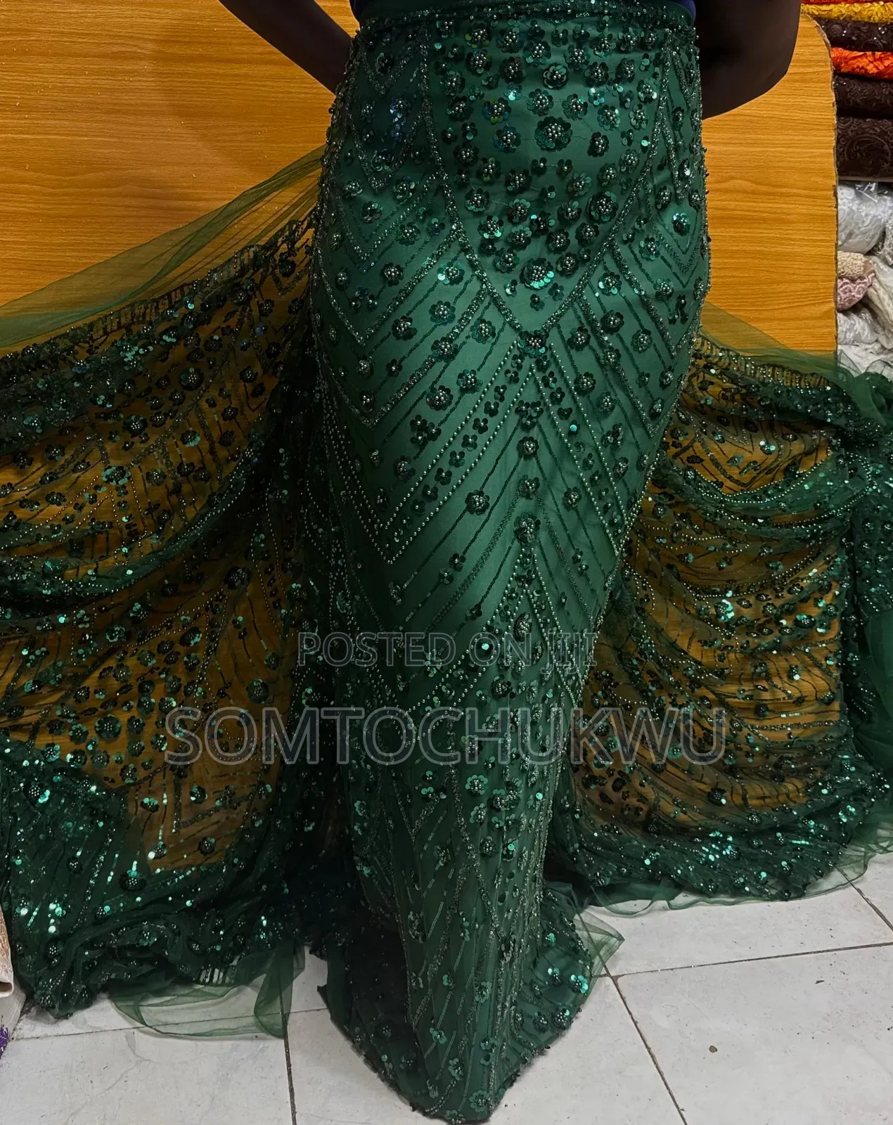 Hand Beaded Lace