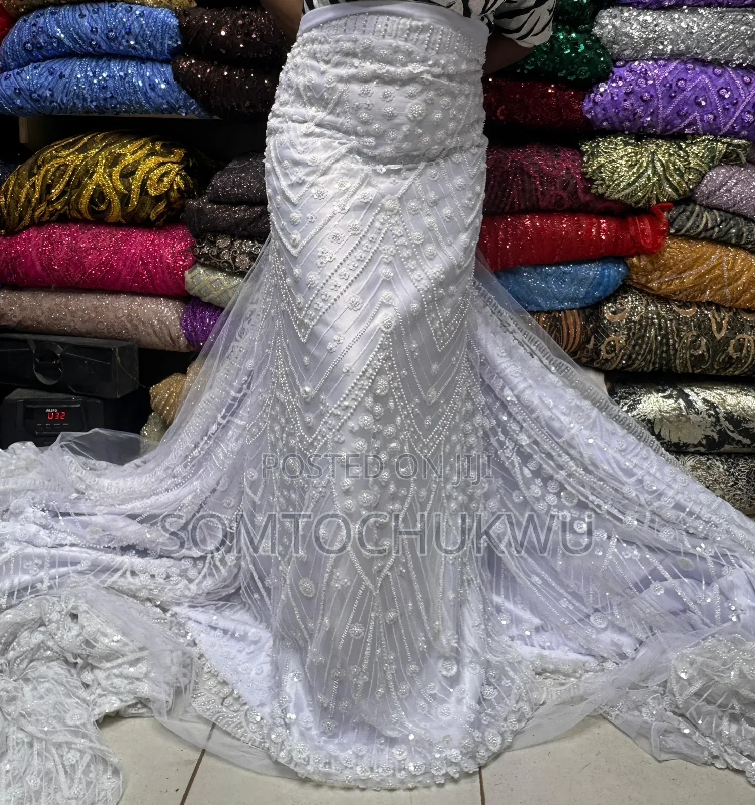 Hand Beaded Lace