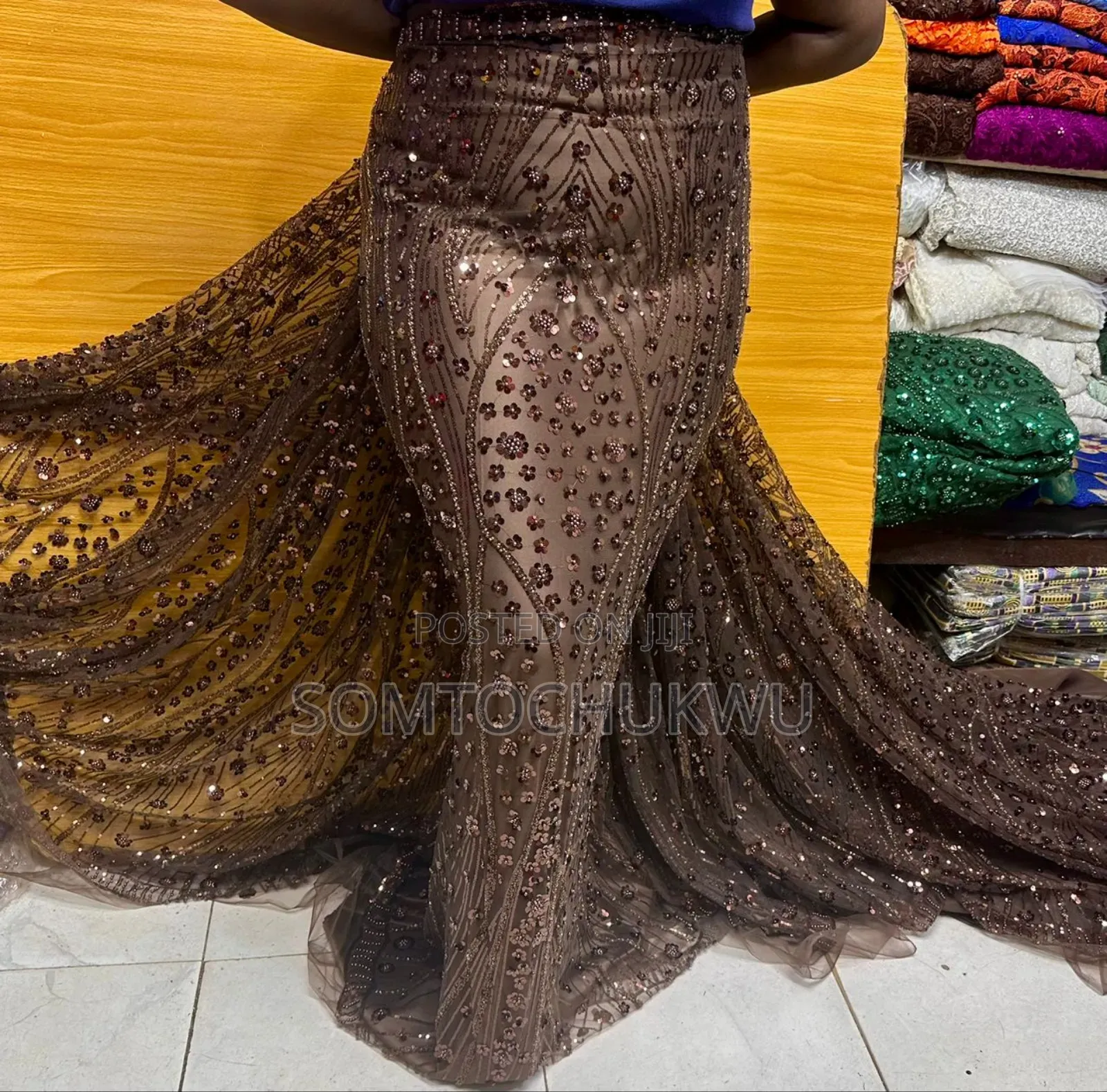 Hand Beaded Lace