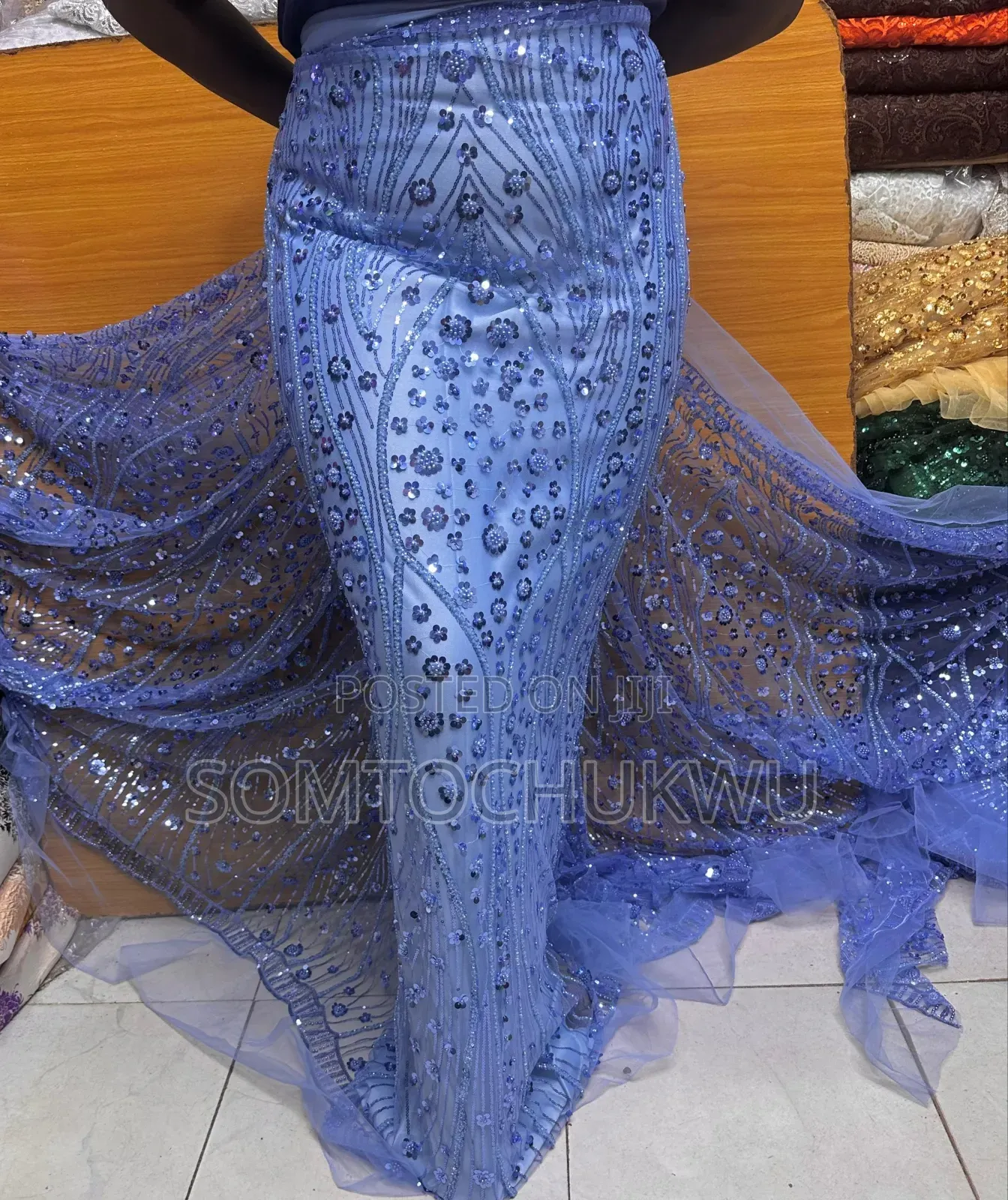 Hand Beaded Lace