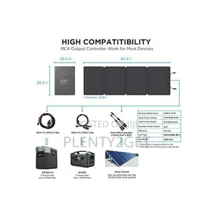 Ecoflow 110w Portable Solar Panel for Power Station, Foldable Solar