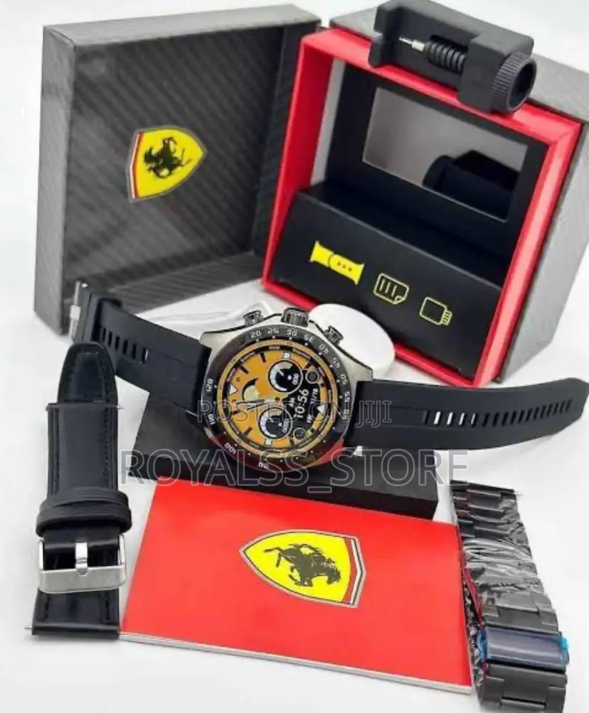 Ferrari Touch Screen Smart Watch With 3 Unique Strap