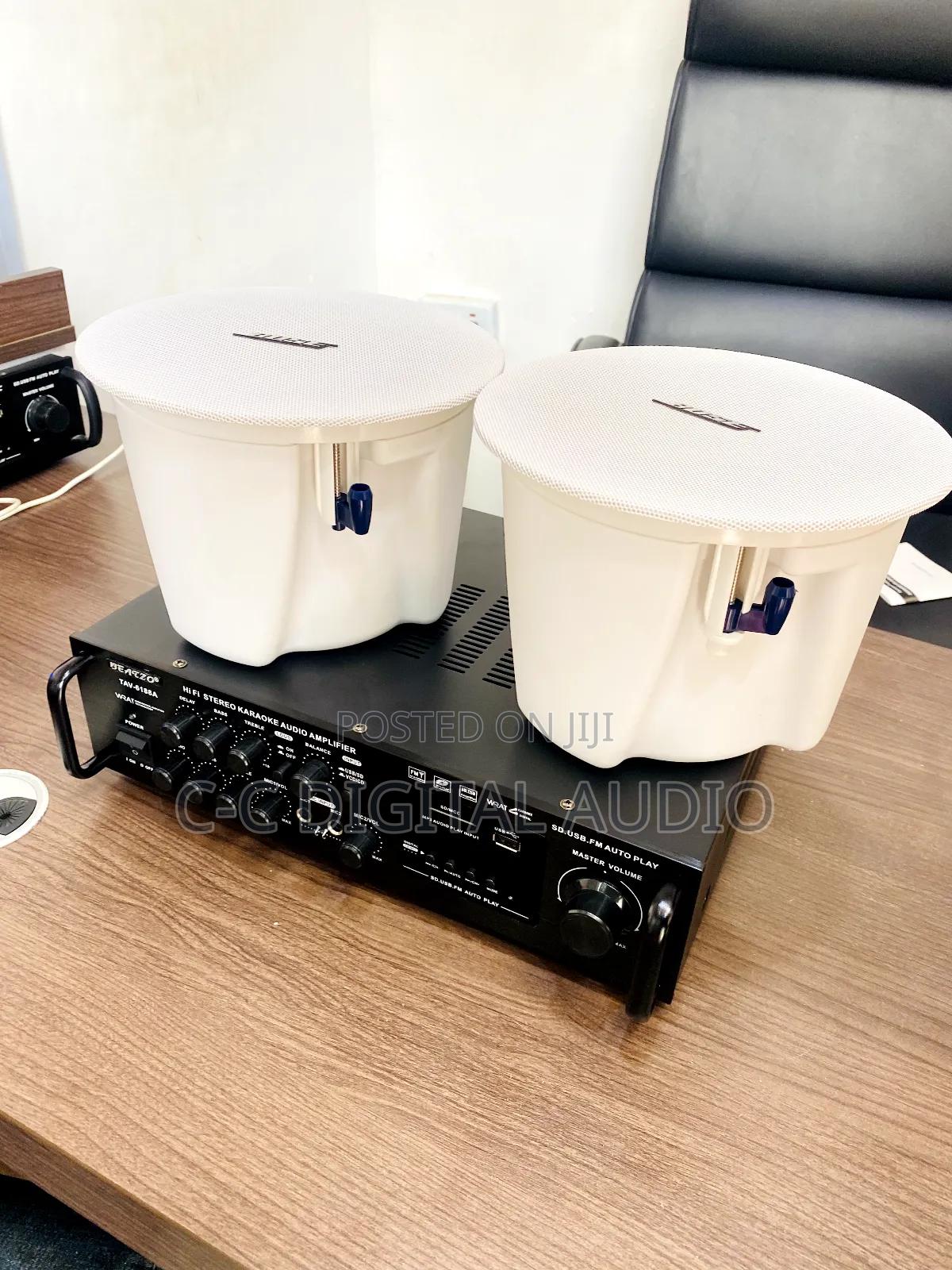 2 Bose and Amplifier Ceiling Speaker Setup