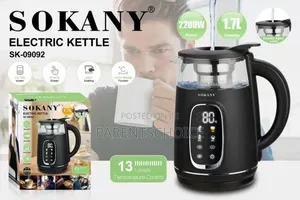 1100-Watt 1.7-L Cordless Digital Glass Electric Kettle
