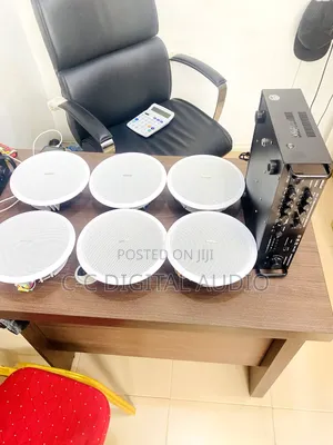6 Ceiling Speaker and Amplifier Setup