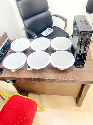 6 Ceiling Speaker and Amplifier Setup
