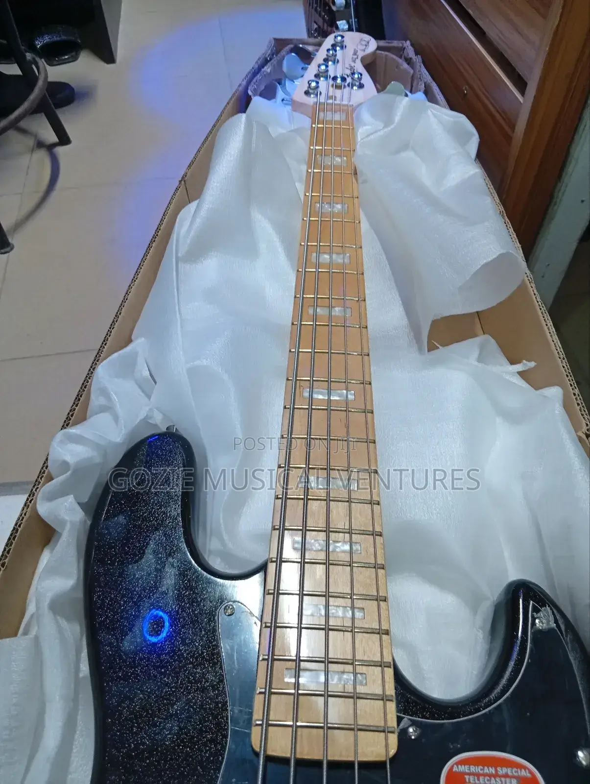 Five String Fender Squeir Jazz Bass Guitar