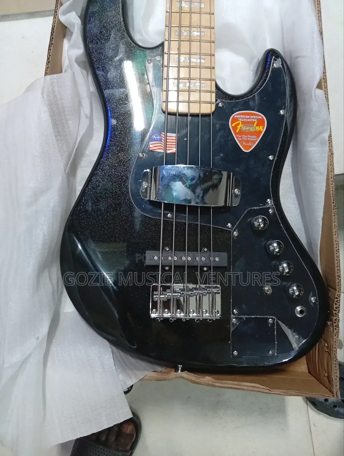 Five String Fender Squeir Jazz Bass Guitar