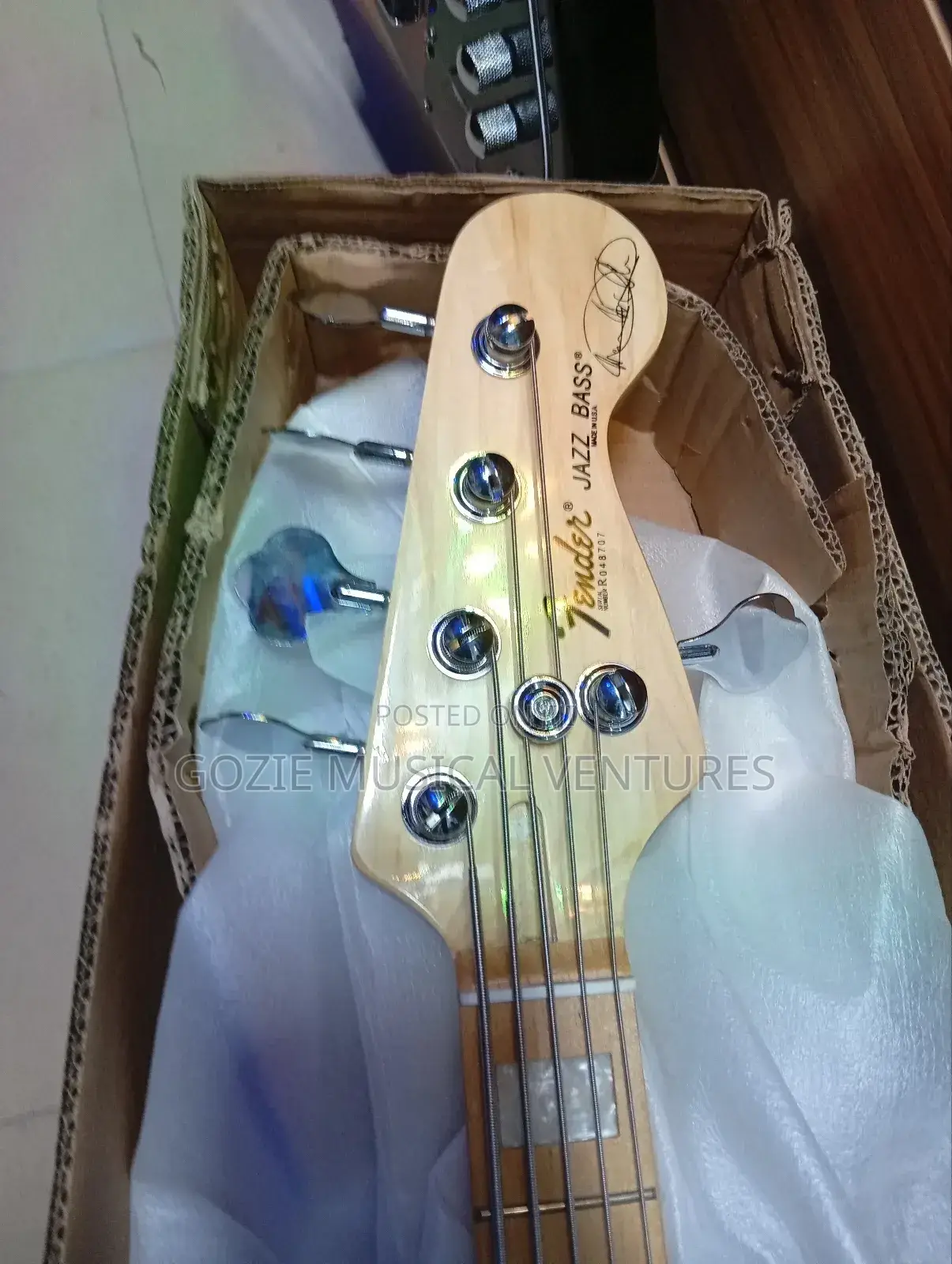 Five String Fender Squeir Jazz Bass Guitar