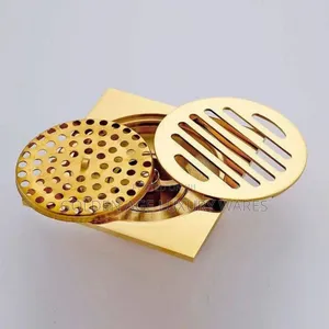 10cm Gold Floor Drain