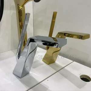 Brass Basin Mixer Tap Silver Color
