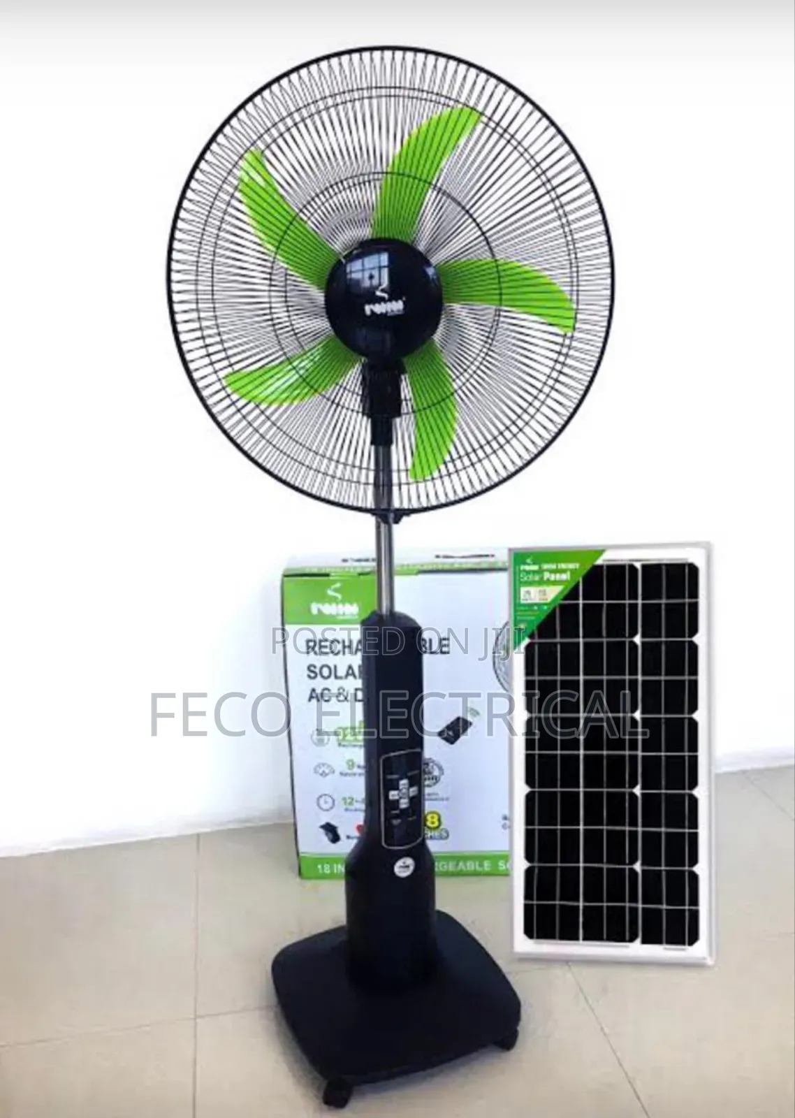 Solar Rechargeable Fan