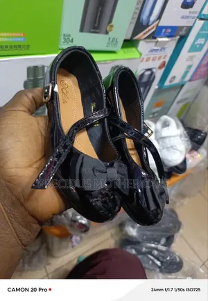 Children Girls School Shoe Black