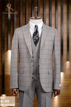 Senzo Rivolli Classic Checkered 3-Piece Men’S Suit