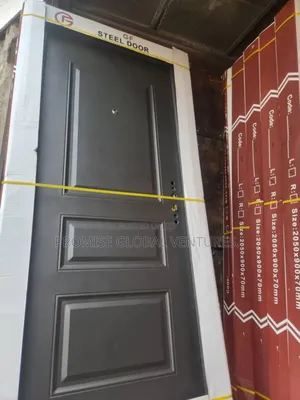 3ft Grey Steel Door