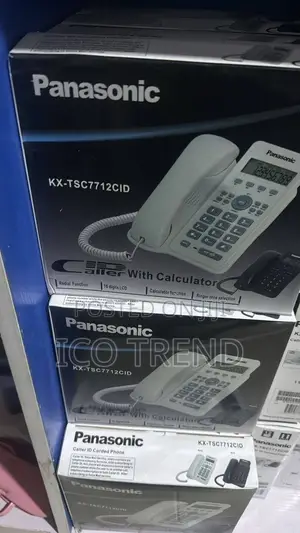 Panasonic Pabb Corded Phone Kx-Tsc7712cid With a Built-in Calculator