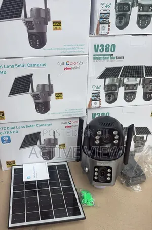 PTZ Security 4g Dual Lens CCTV Solar Camera