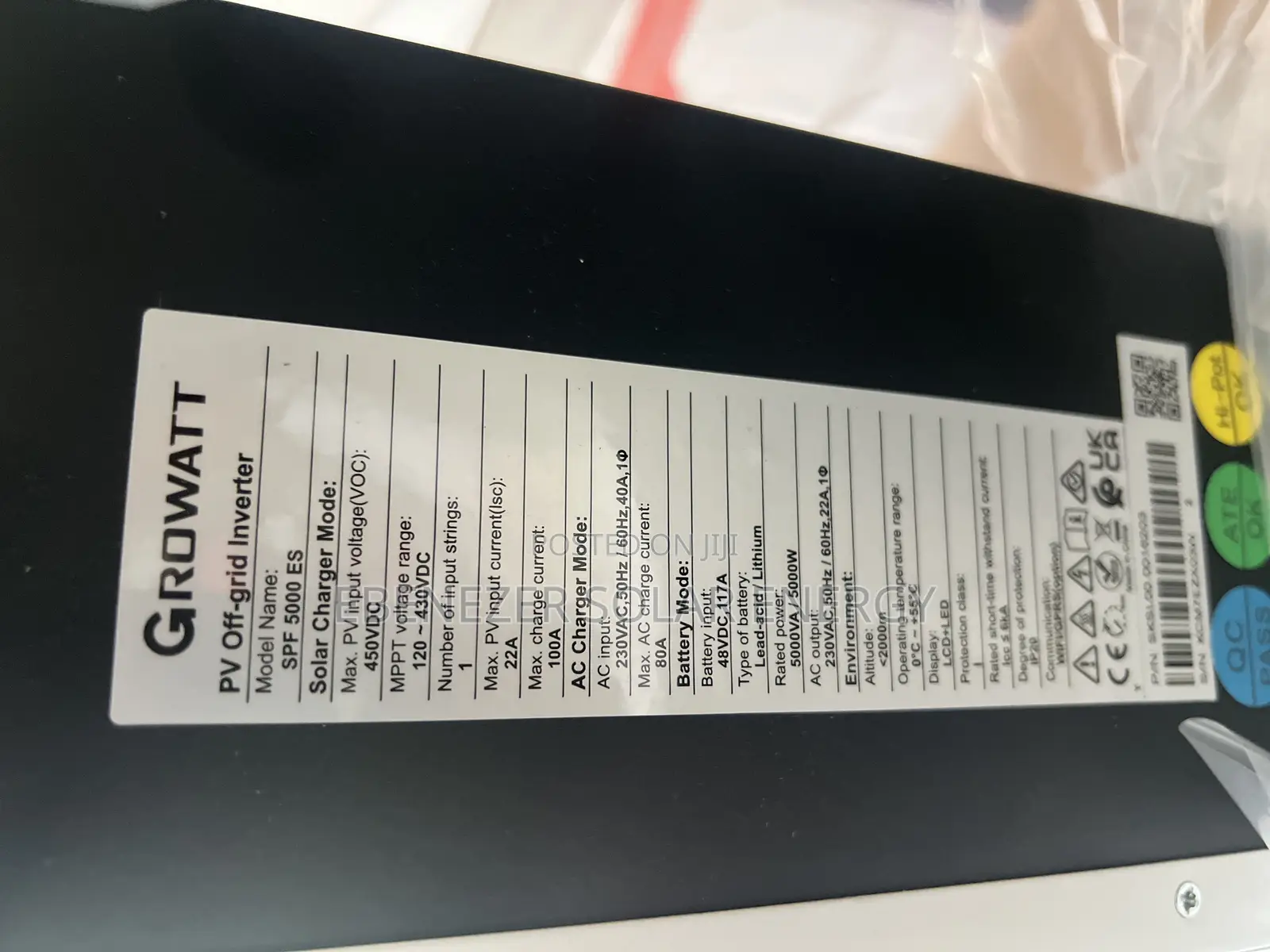 5kva Growatt Hybrid Inverter 48v