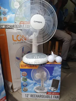 Qasa 12 Inches 3-in-1 Rechargeable Table Fan | QRF 2912