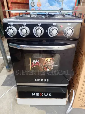 Nexus 50×50 (3+1) Standing Gas Cooker – Black | GCCR-Nx-5055b