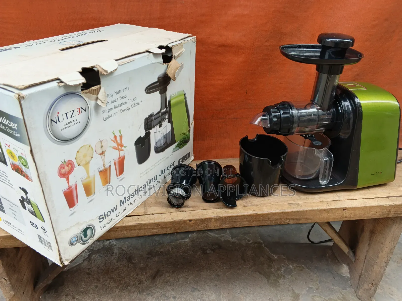 Nutzen Masticating Machine German Slow Juicer