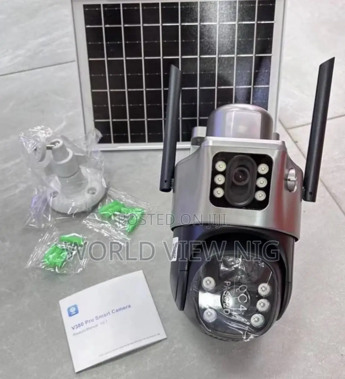 Dual Lenses Solar Security Camera ( Sim Enabled )