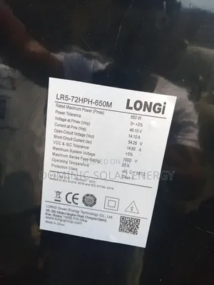 650watts - 120cells Longi Solar Panel