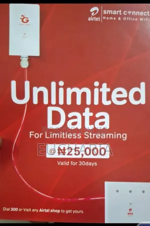 Airtel 5g Router (Odu) With 30 Days Free Unlimited Data Bundle