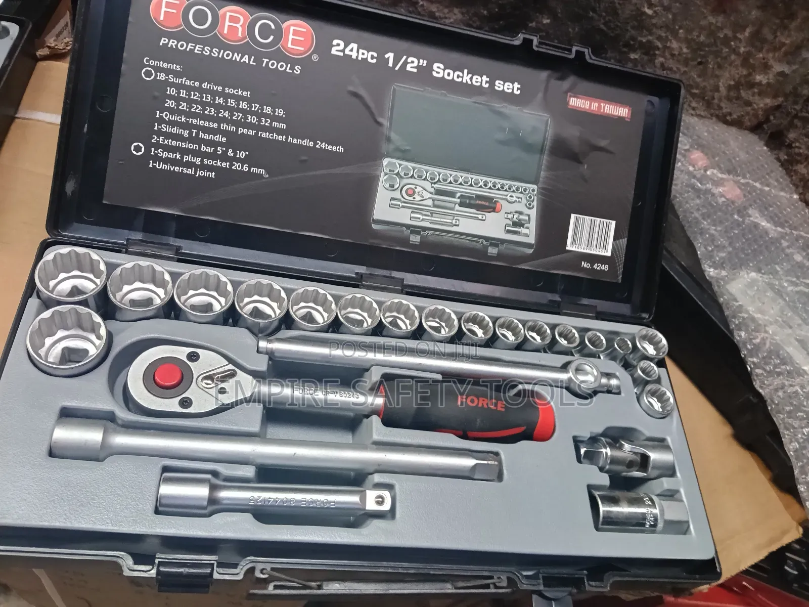 24pcs 1⁄2" Metrics Socket Set