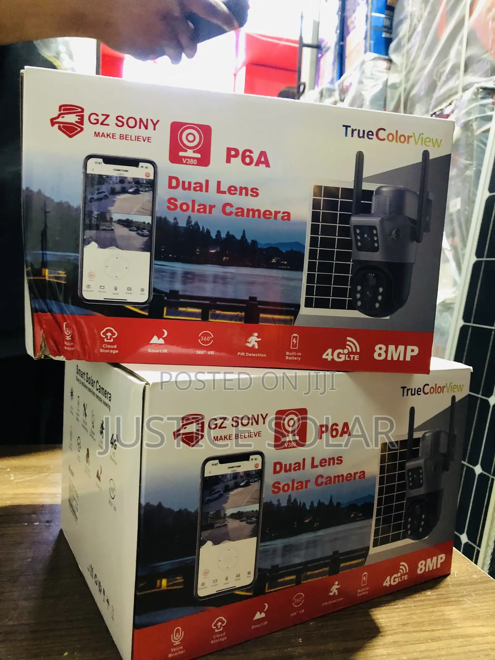 8mp Duai Lens Solar Camera