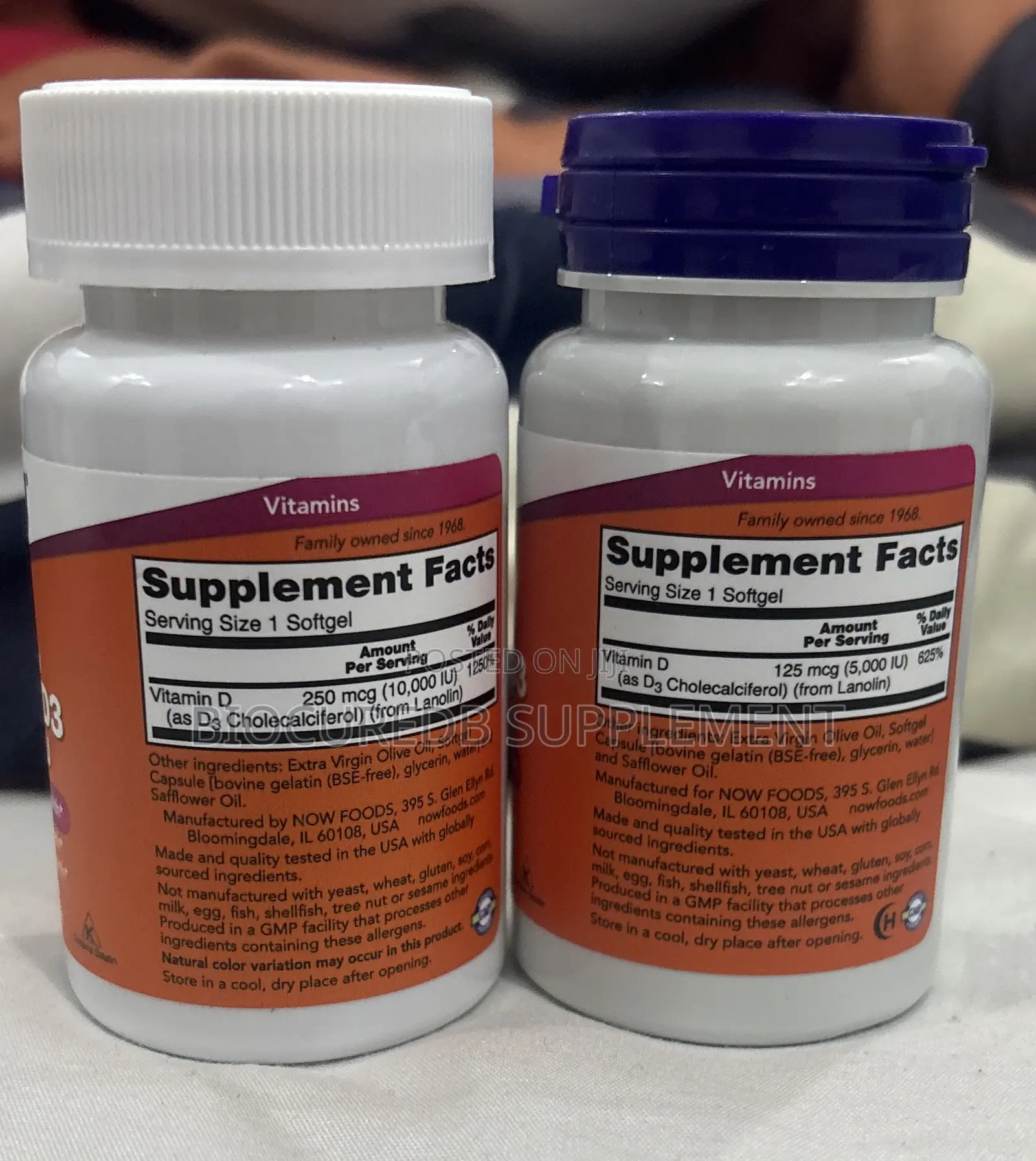 Now Vitamin D3 10000iu 120softgels