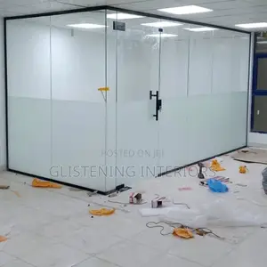 Frameless Office Partition 10mm Tempered Glass