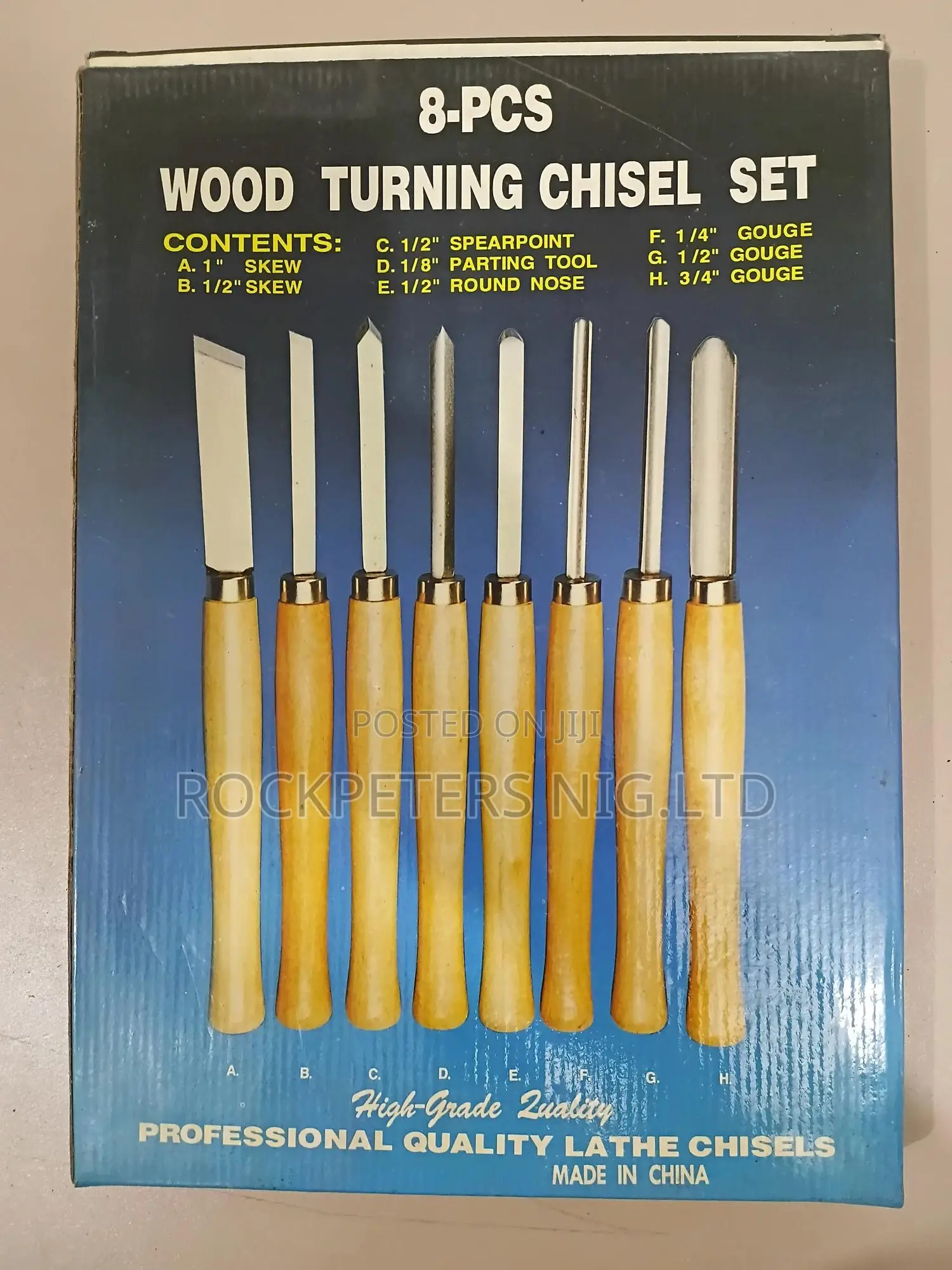 8pcs Wood Turning Chisel Set