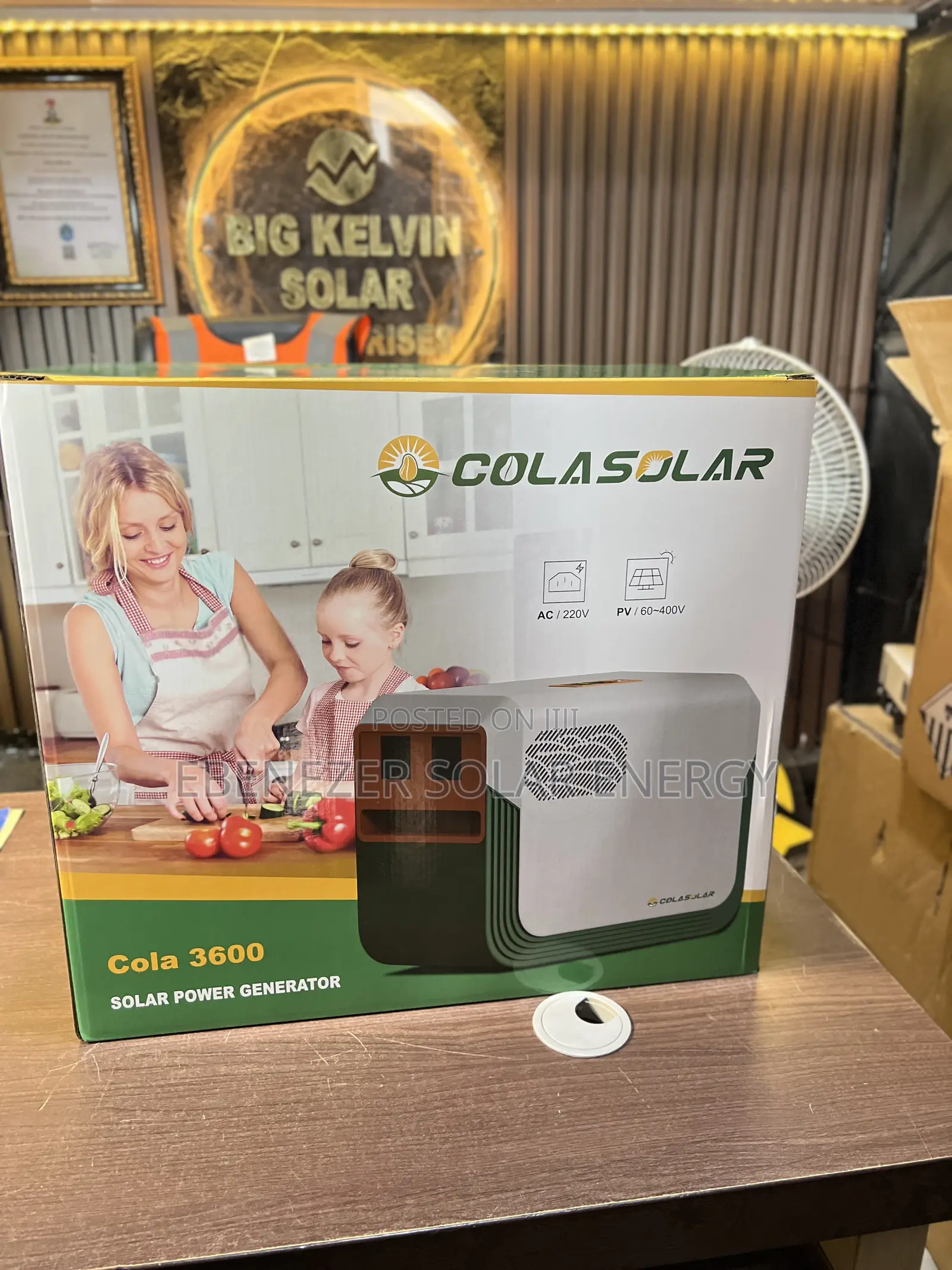 3.6kwh Cola Solar Generator