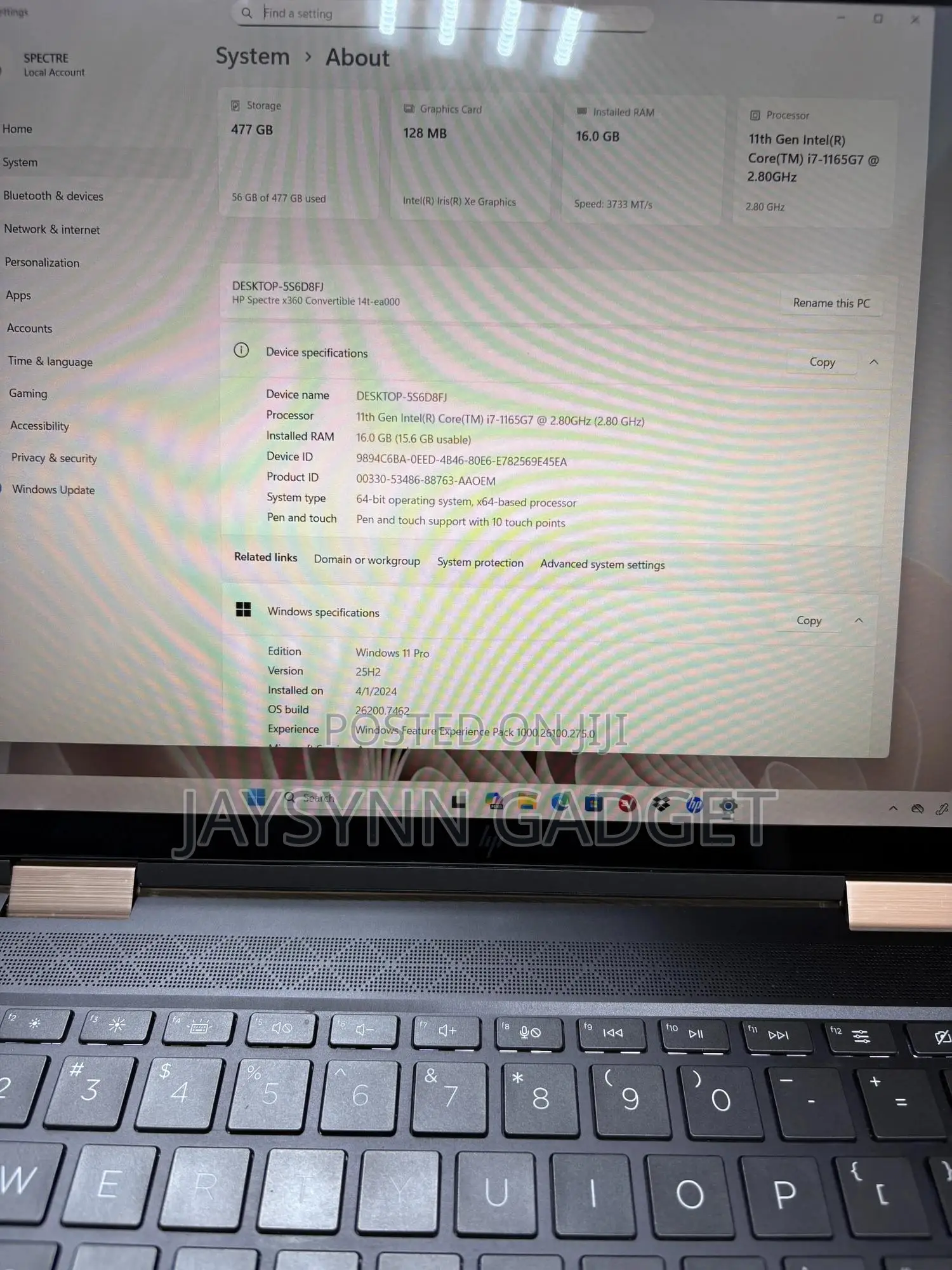 Laptop HP Spectre 14 16GB Intel Core I7 SSD 512GB