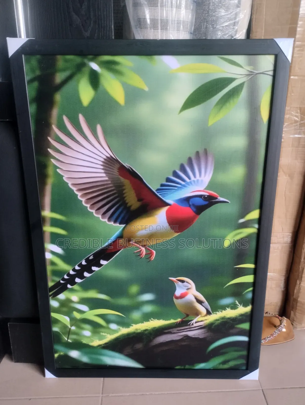 Wall Frame With Bird Image