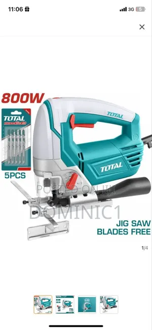 Total Electric Jig Saw 800w (Model: Ts2081006).