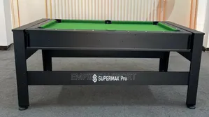 6ft, 4 in 1 Snooker Board, Air Hockey, Table Tennis and Flat Board