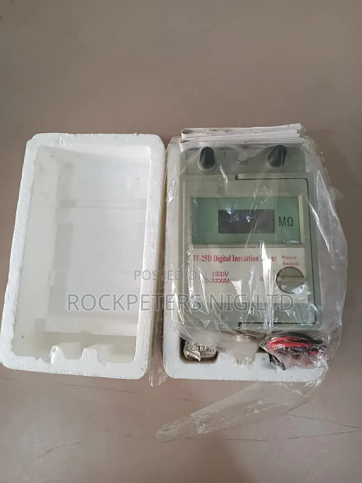 Jt-25d Digital Insulation Tester 1000v, 0-2000mẅ