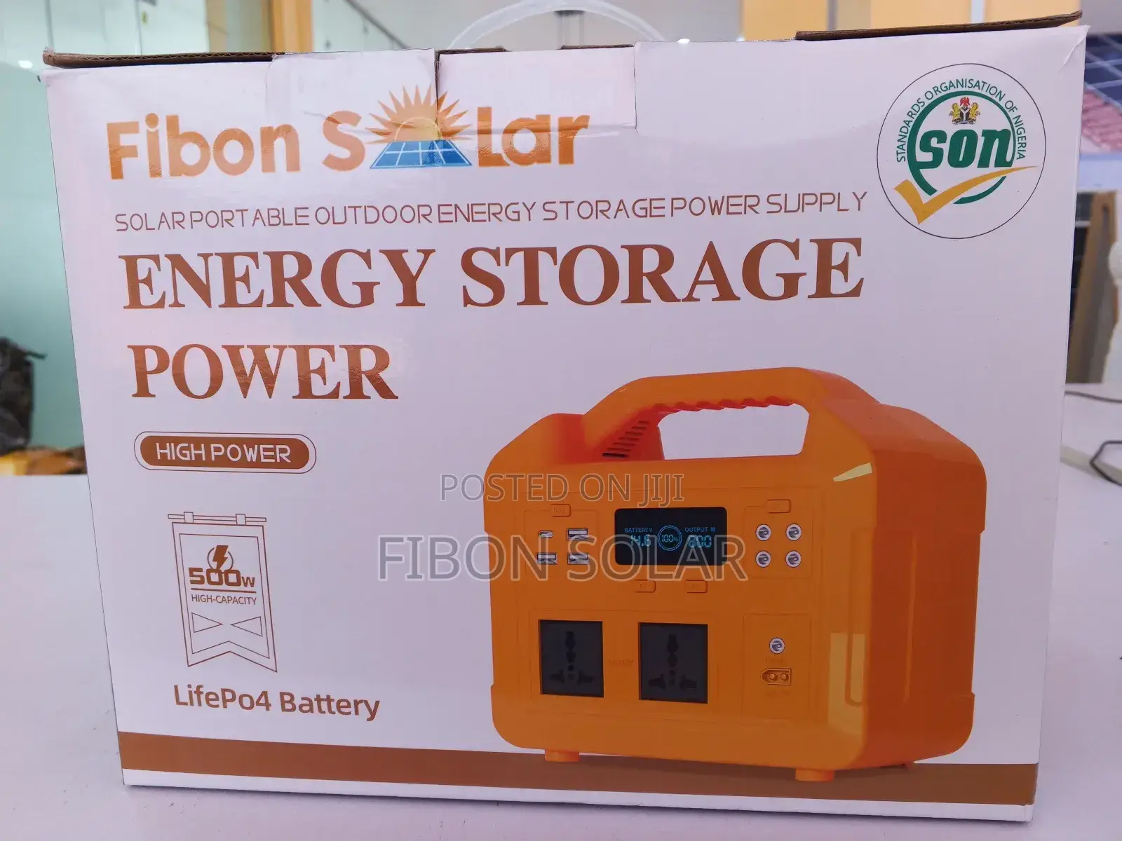 Fibon Solar 500w Solar Generator