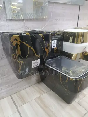 High-quality Carara Black Square Wc
