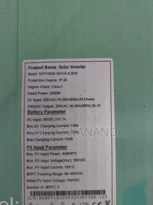 10kva Kartel Inverter Hybrid With 150a Mppt