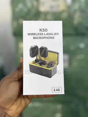 Wireless Lavalier Microphone With Double Mic and Double Receiver