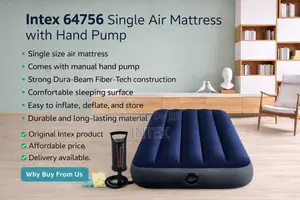 Intex Classic Downy Dura-Beam Air Bed (30′′ × 75′′ × 10′′)