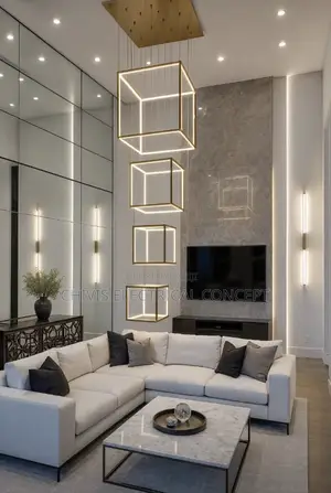 Living Room Acrylic Ceiling Lamp Modern Minimalist Hall Atmosphere
