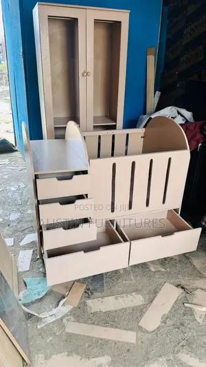 Cream Coloured Beautiful Baby Bed