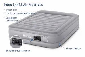 Comfort-Plush Air Mattress With Built-in Electric Pump – Queen