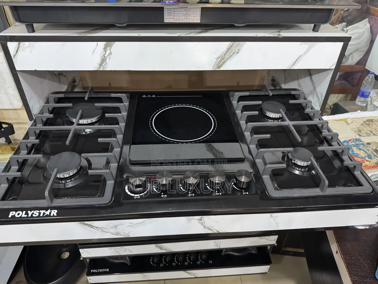 Polystar Inbuilt 5 Burner Gas Top
