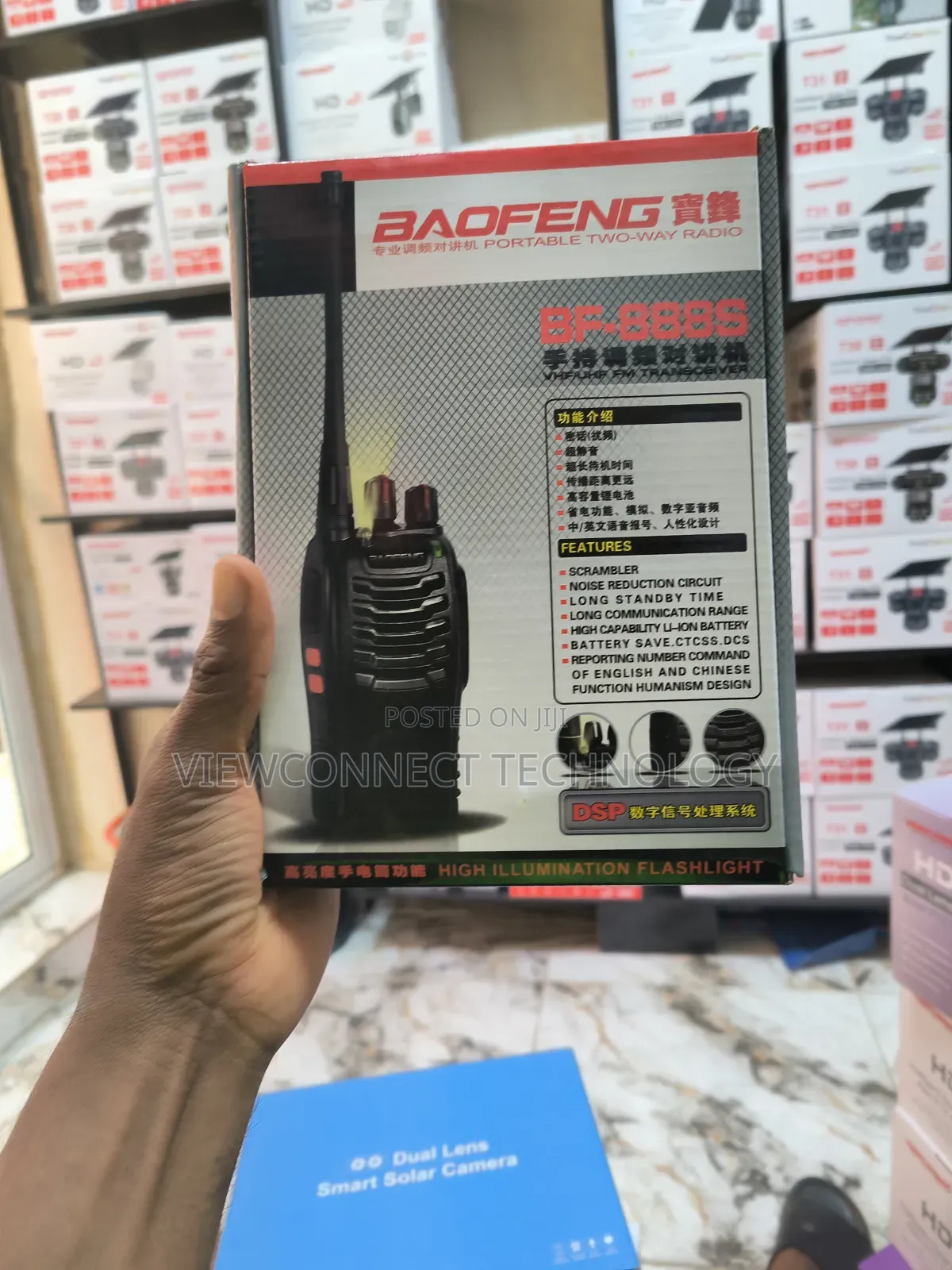 TengKo Antenne UHF Magnétique 400-470MHz 5W Pour Kenwood BAOFENG - Montage Véhicule