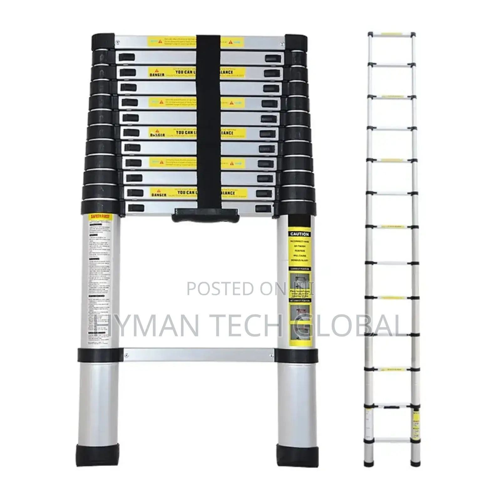 4.1m Aluminum Folding Telescopic Ladder